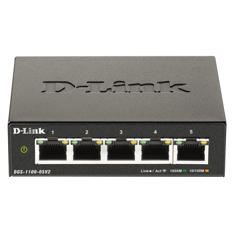 DGS-1100-05V2/E 5-Port Gigabit Smart Man