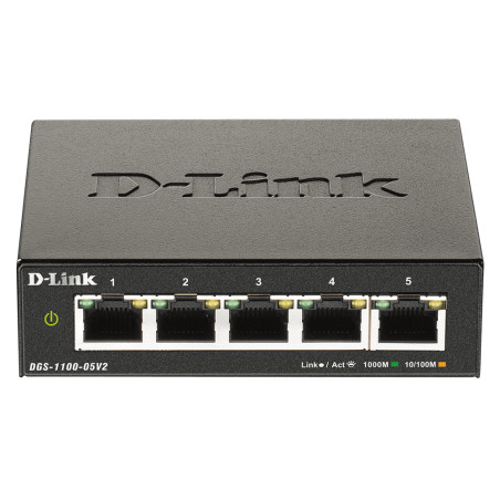 DGS-1100-05V2/E 5-Port Gigabit Smart Man