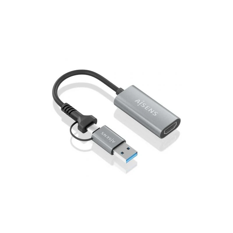 Conversor HDMI Aisens A109-0913/ USB + USB Tipo-C 3.1 Macho - HDMI Mac