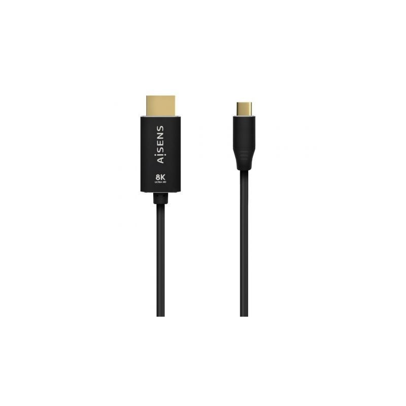Cable Conversor Aisens A109-0712/ USB Tipo-C Macho - HDMI 8K Macho/ Ha