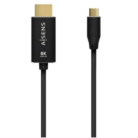 Cable Conversor Aisens A109-0712/ USB Tipo-C Macho - HDMI 8K Macho/ Ha