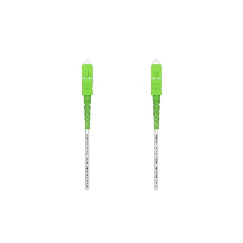 Cable de Fibra Óptica G657A2 3.0 Aisens A152-0500/ LSZH/ 20m/ Blanco