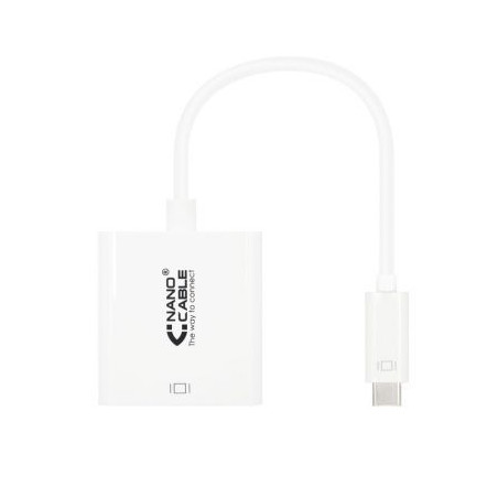 Conversor Nanocable 10.16.4102/ USB Tipo-C Macho - HDMI Hembra/ 15cm/