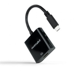 Conversor Nanocable 10.16.4102-BK/ USB Tipo-C Macho - HDMI Hembra/ 15c