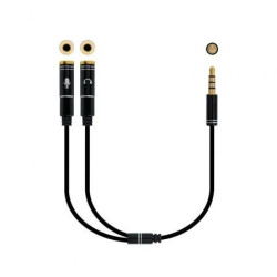 Cable Estéreo Nanocable 10.24.1202/ Jack 3.5 Macho - 2x Jack 3.5 Hembr