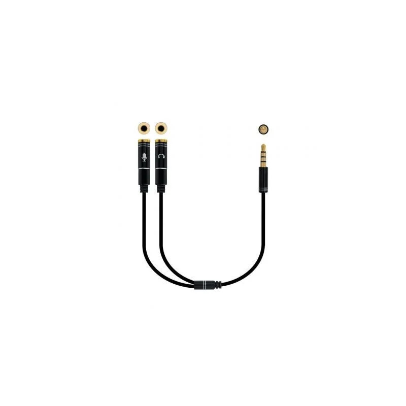 Cable Estéreo Nanocable 10.24.1202/ Jack 3.5 Macho - 2x Jack 3.5 Hembr
