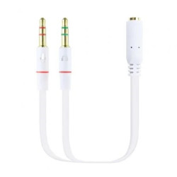 Cable Estéreo Nanocable 10.24.1203/ Jack 3.5 Hembra - 2x Jack 3.5 Mach