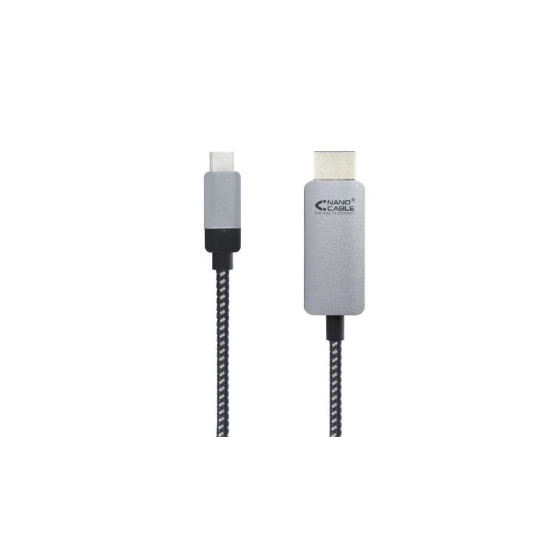 Cable Conversor Nanocable 10.15.5102/ USB Tipo-C Macho - HDMI Macho/ 1