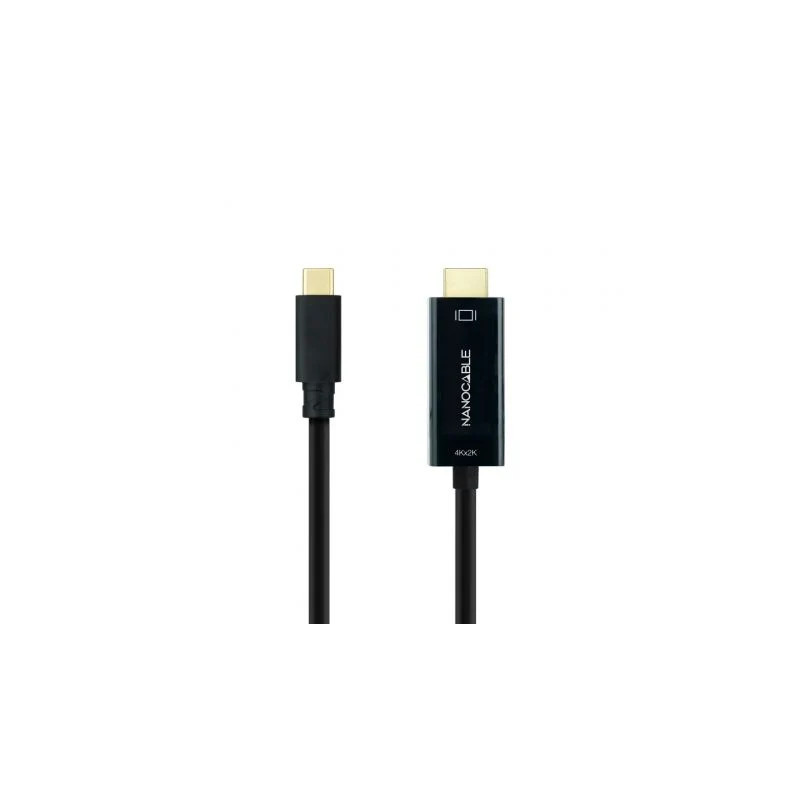 Cable Conversor Nanocable 10.15.5133/ USB Tipo-C Macho - HDMI Macho/ 3