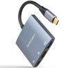 Conversor Nanocable 10.16.4306 USB Tipo-C/ HDMI 4K Hembra - USB Hembra