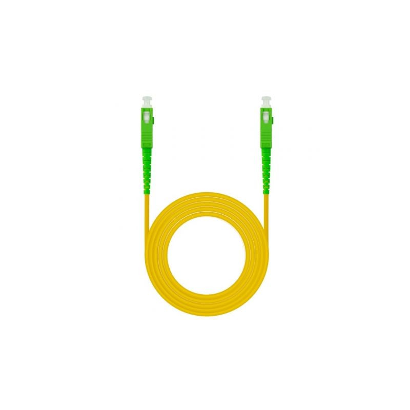 Cable de Fibra Óptica G657A2 Nanocable 10.20.0010/ LSZH/ 10m/ Amarillo