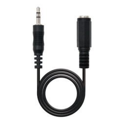 Cable Estéreo Nanocable 10.24.0203/ Jack 3.5 Macho - Jack 3.5 Hembra/