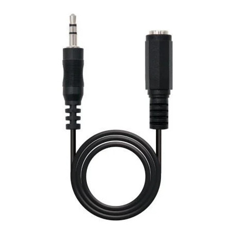 Cable Estéreo Nanocable 10.24.0203/ Jack 3.5 Macho - Jack 3.5 Hembra/