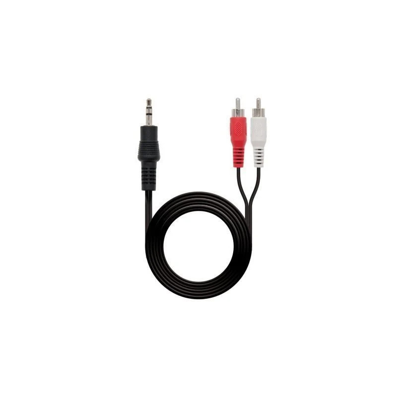 Cable Estéreo Nanocable 10.24.0301/ Jack 3.5 Macho - RCA Macho/ 1.5m/