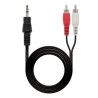 Cable Estéreo Nanocable 10.24.0301/ Jack 3.5 Macho - RCA Macho/ 1.5m/