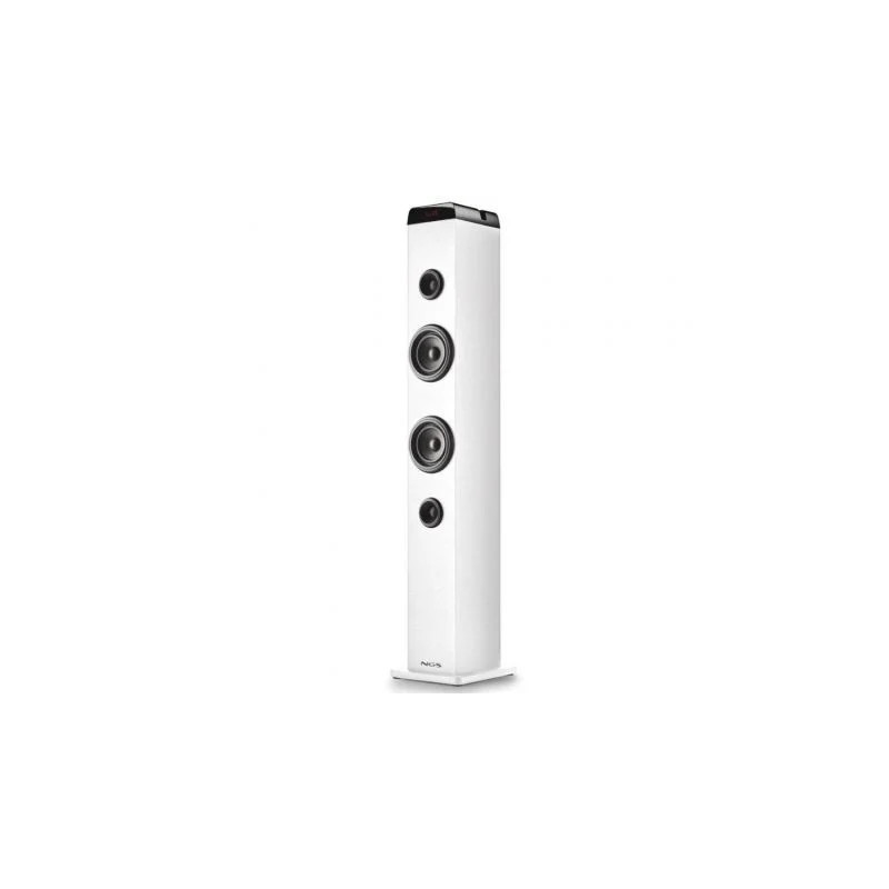 Torre de Sonido con Bluetooth NGS SKY CHARM PRO/ 80W/ 2.0/ Blanca