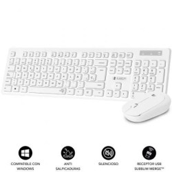 Teclado y Ratón Subblim Combo Business Slim Silencioso Inalámbrico/ Bl