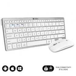 Teclado y Ratón Inalámbrico Subblim OCO010 Combo Multidispositivo Comp