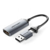 Conversor HDMI 4K 60Hz Vention ACWHA/ HDMI Hembra / USB Macho - USB Ti