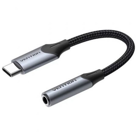 Conversor USB Tipo-C Vention BGJHA/ USB Tipo-C Macho - Jack 3.5 Hembra