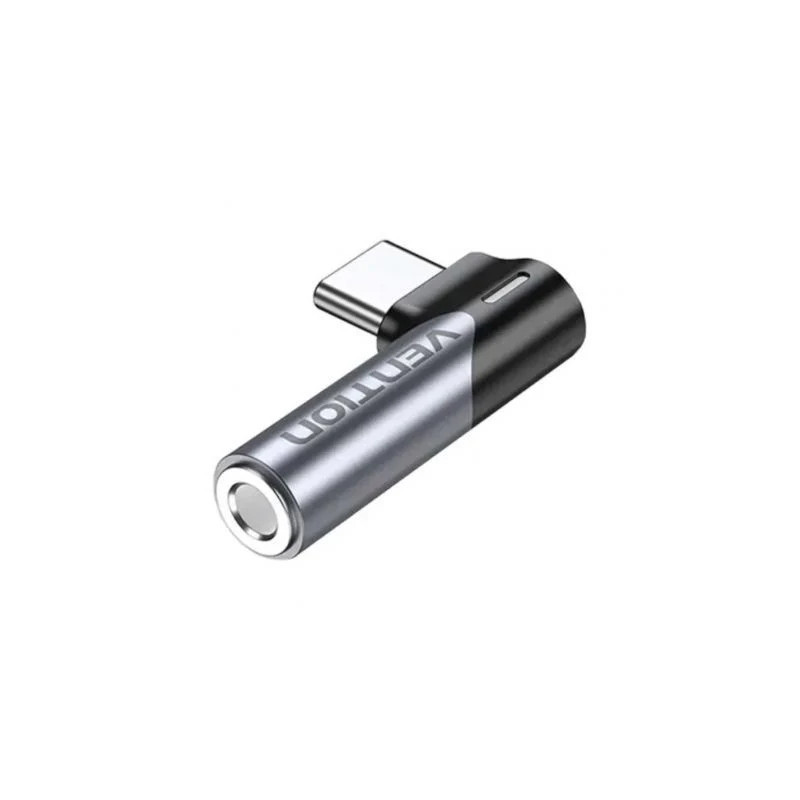 Adaptador Audio Vention BGWH0/ Jack 3.5 Hembra - USB Tipo-C Macho/ Gri