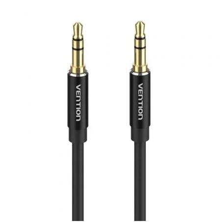 Cable Estéreo Vention BAXBF/ Jack 3.5 Macho - Jack 3.5 Macho/ 1m/ Negr