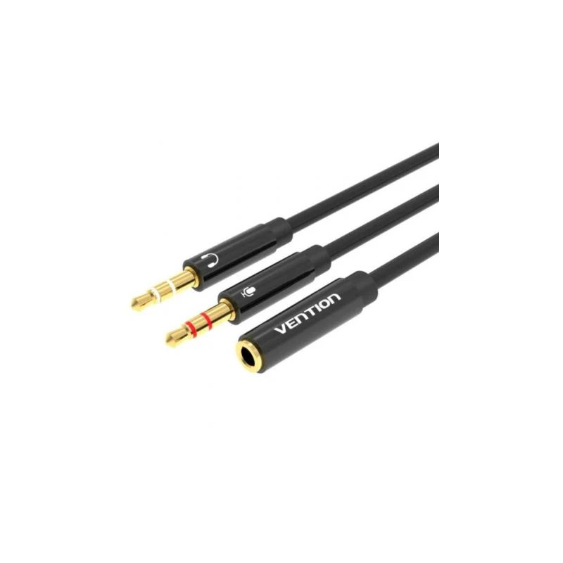 Cable Estéreo Vention BBTBY/ 2x Jack 3.5 Macho - Jack 3.5 Hembra/ 30cm