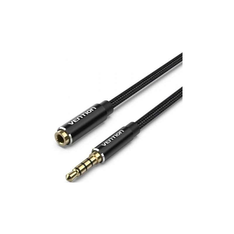 Cable Estéreo Vention BHCBD/ Jack 3.5 Macho - Jack 3.5 Hembra/ 50cm/ N