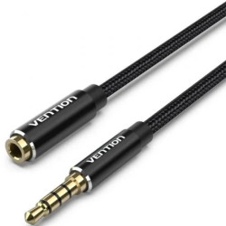 Cable Estéreo Vention BHCBH/ Jack 3.5 Macho - Jack 3.5 Hembra/ 2m/ Neg