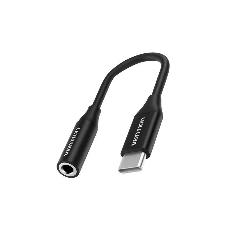 Conversor Vention BIHBA/ Jack 3.5 Hembra - USB Tipo-C Macho/ 10cm/ Neg