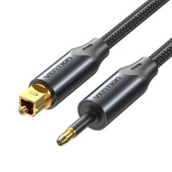 Toslink To Mini Toslink Optical Audio Cable 2M Black Aluminu | APLIUM