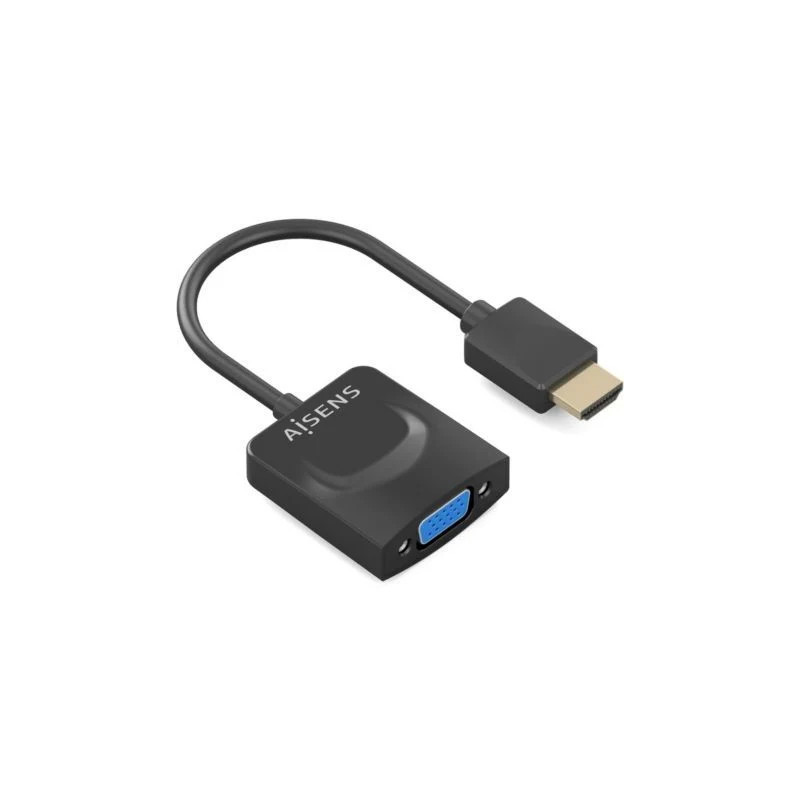 Conversor Aisens A122-0947/ HDMI Macho - SVGA Hembra/ 15cm/ Negro