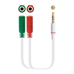 Cable Estéreo Nanocable 10.24.1201/ Jack 3.5 Macho - 2x Jack 3.5 Hembr