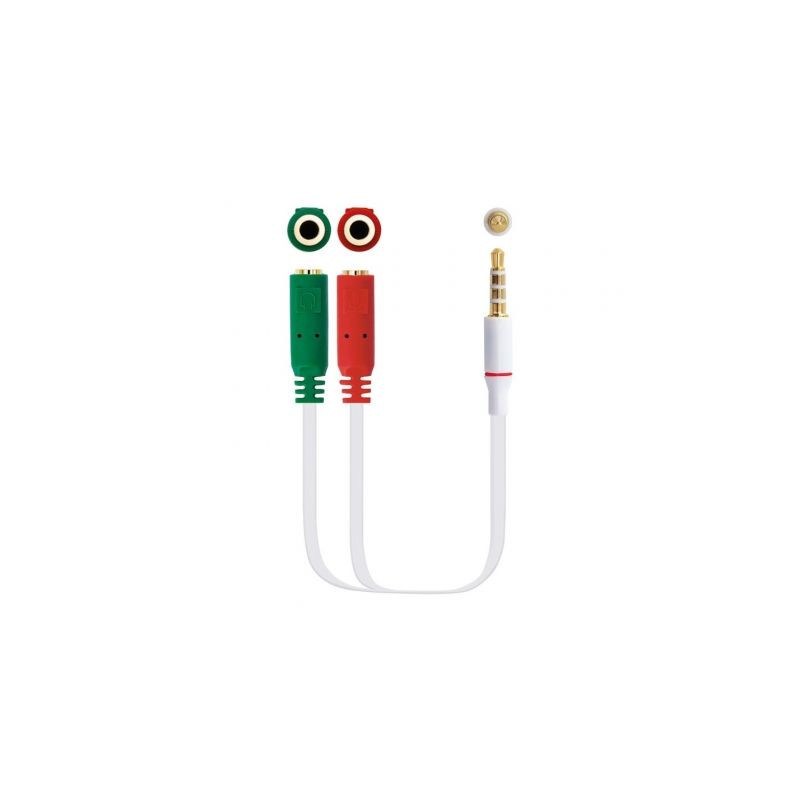 Cable Estéreo Nanocable 10.24.1201/ Jack 3.5 Macho - 2x Jack 3.5 Hembr