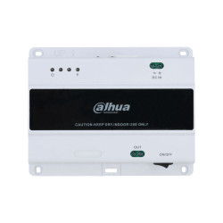Switch Dahua de 2 hilos para videoportero con RJ45 y montaje en carril