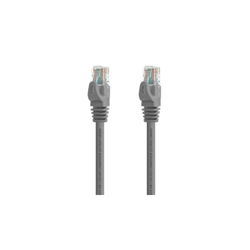 Cable de Red RJ45 UTP Aisens A145-0327 Cat.6A/ 2m/ Gris