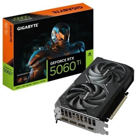 Tarjeta Gráfica Gigabyte GeForce RTX 5060 Ti WindForce Max OC/ 8GB GDD