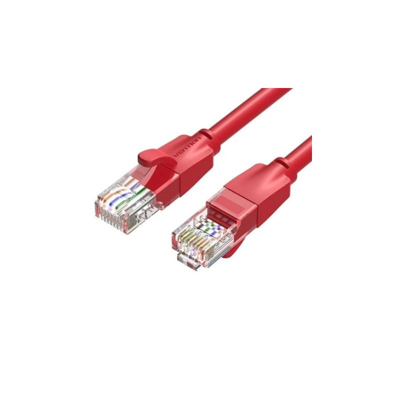 Cable de Red RJ45 UTP Vention IBERH Cat.6/ 2m/ Rojo