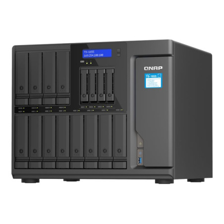 QNAP TS-1655 - Servidor NAS - 16 compartimentos - SATA 6Gb/s - RAID RA