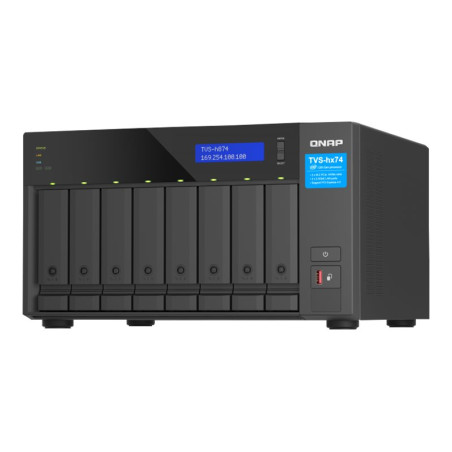 QNAP TVS-H874 - Servidor NAS - 8 compartimentos - SATA 6Gb/s - RAID RA