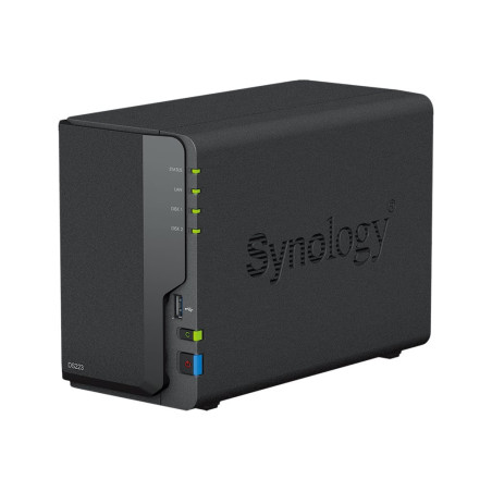 Synology Disk Station DS223 - Servidor NAS - 2 compartimentos - SATA 6