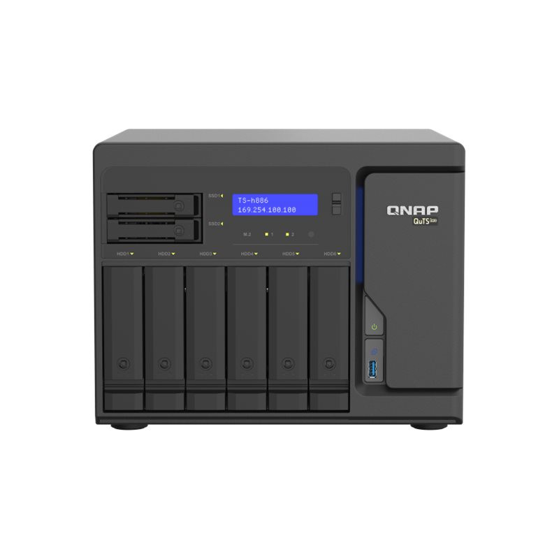 QNAP TS-h886 - Servidor NAS - 8 compartimentos - SATA 6Gb/s - RAID RAI