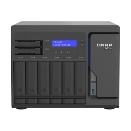 QNAP TS-h886 - Servidor NAS - 8 compartimentos - SATA 6Gb/s - RAID RAI