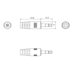Cable de placa frontal AV modular de 10 m - cable de audio de grado de