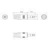 Cable de placa frontal AV modular de 10 m - cable de audio de grado de