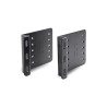 APC - Kit de abrazaderas para bastidor - negro - 0U