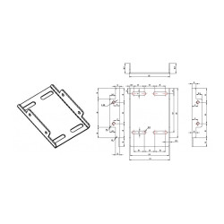 Soporte de pared universal para proyector - brazo telescópico con long