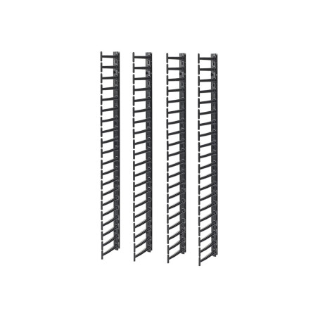 APC - Kit de administración de cables para bastidor - negro - 20U - Co