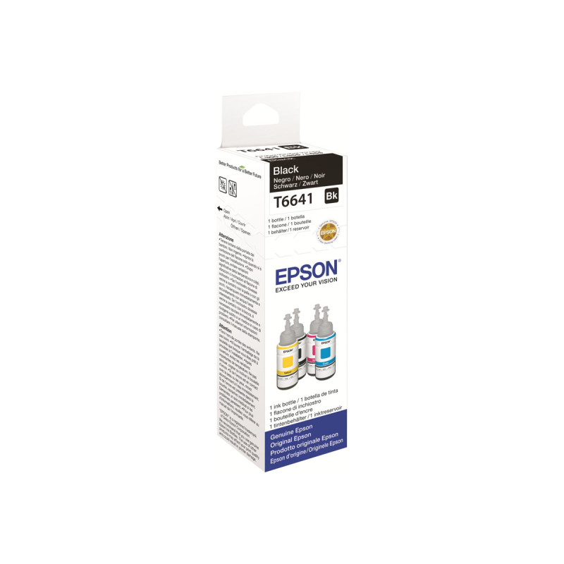 Epson T6641 - 70 ml - negro - original - recarga de tinta - para EcoTa