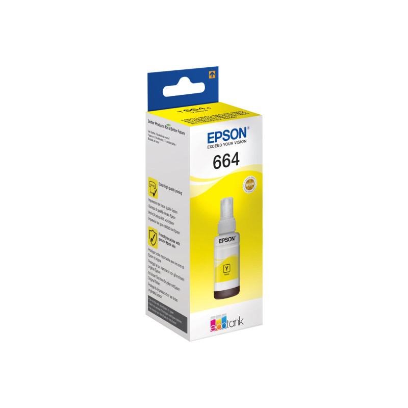 Epson T6644 - 70 ml - amarillo - original - recarga de tinta - para Ec